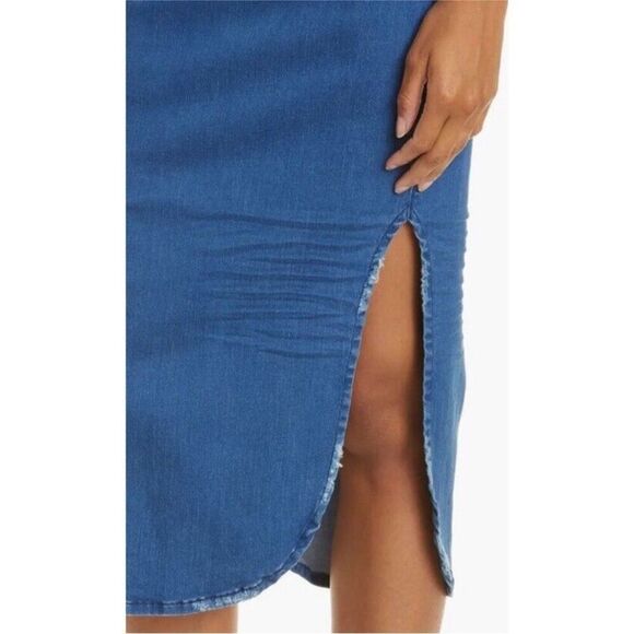 Frank & Eileen Donegal Unforgettable Skirt in 1977 Medium Denim Wash 2 NEW $268 - Picture 6 of 8